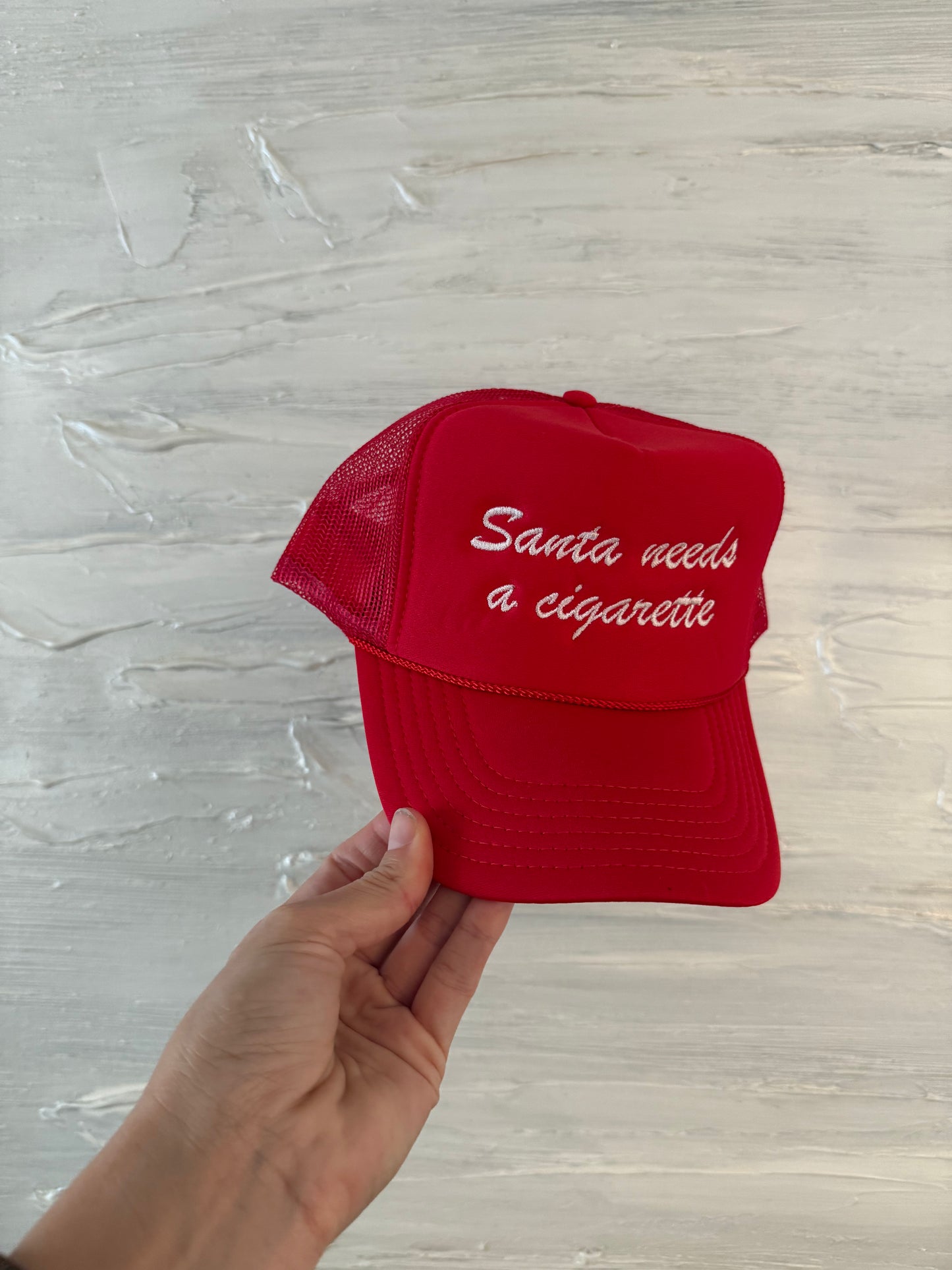 Santa needs a cigarette