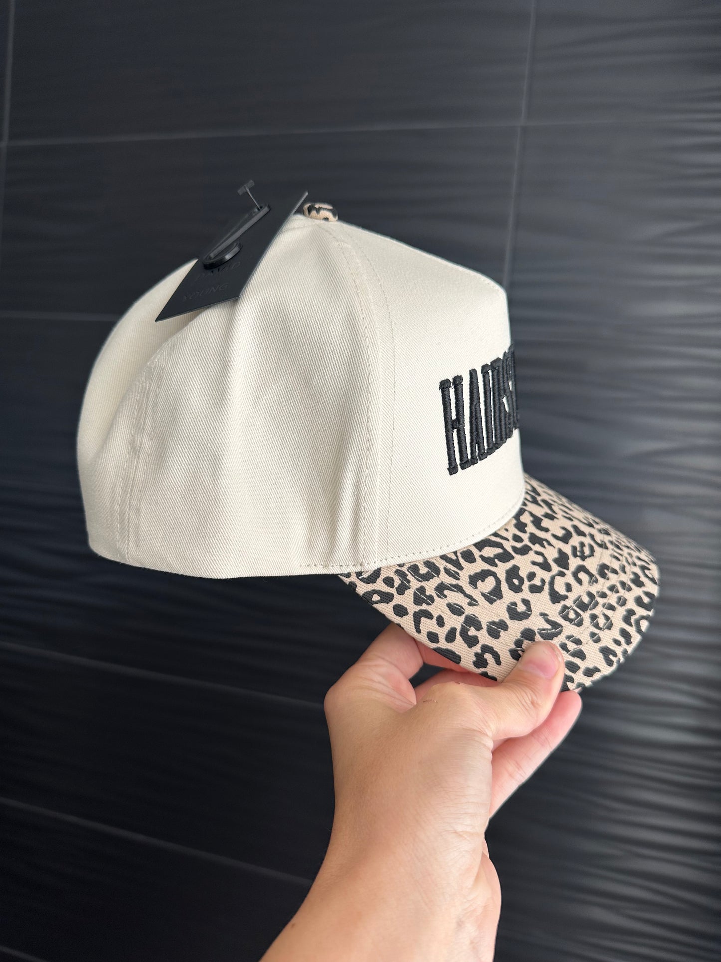 Hairstylist Cheetah Hat