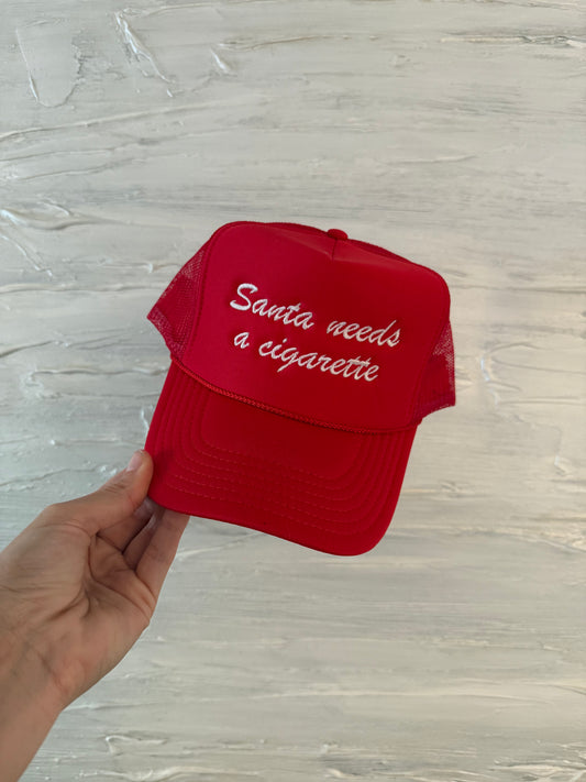 Santa needs a cigarette